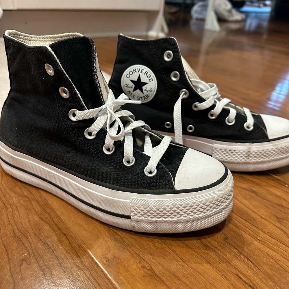 Converse Black and White High-Top Sneakers